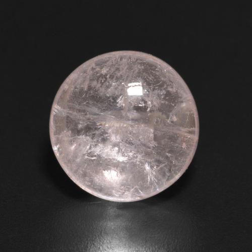 Flamingo Pink Morganite Gem - 2.7ct Round Cabochon (ID: 599807)