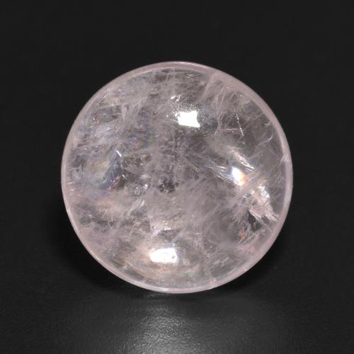 11,1mm runder rosa Morganit aus Afghanistan, Gewicht 4,14 ct, 1 Stück Morganit - Farbe: Flamingorosa, natürlicher Edelstein in Transparent Reinheit, Mohs-Härte von 7,5 - 8 Geeignet für den täglichen Gebrauch im Schmuck, Photo A