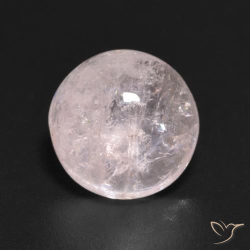 2.82 ct Pink Morganite Stone, Natural Morganite in Round Cabochon Shape for Sale