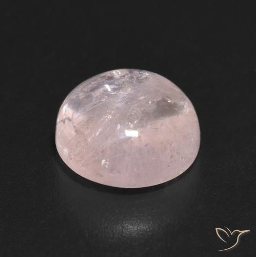 Morganite Gemstone in 8 mm (calibrated) Size for Sale, Morganite Stone in Flamingo Pink Color