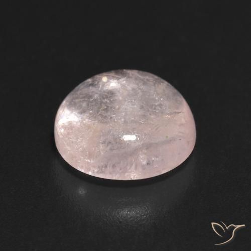 Morganite Gemstone in 8 mm (calibrated) Size for Sale, Morganite Stone in Light Pink Color