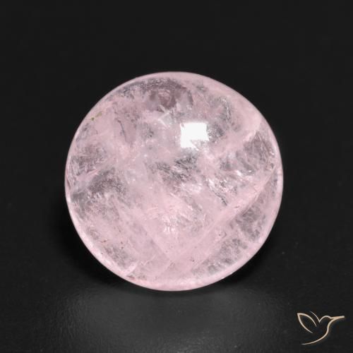 3.70ct Natural Light Pink Morganite, Round, Transparent