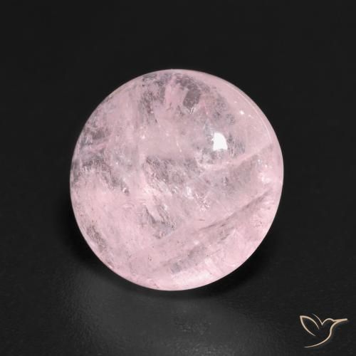 3.70 ct Pink Morganite Stone, Natural Morganite in Round Cabochon Shape for Sale