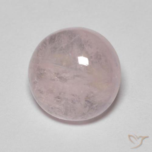 3.10 ct Pink Morganite Stone, Natural Morganite in Round Cabochon Shape for Sale