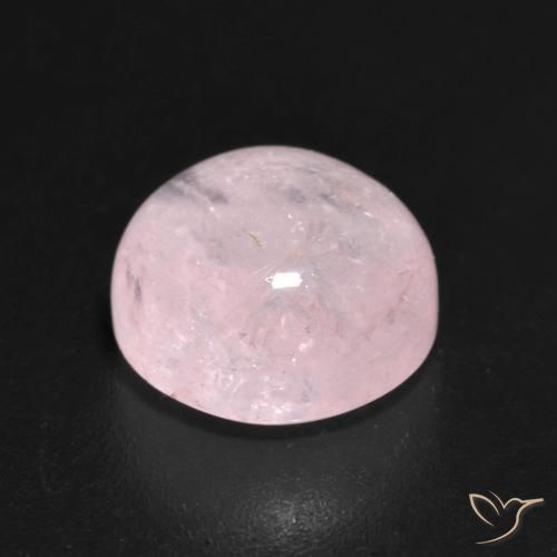 Morganite Gemstone in 9 mm (calibrated) Size for Sale, Morganite Stone in Rose Pink Color