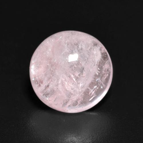 Light Peach Rose Morganite Gem - 1.8ct Round Cabochon (ID: 600316)