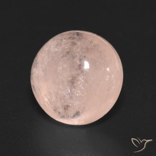 3.11 ct Pink Morganite Stone, Natural Morganite in Round Cabochon Shape for Sale