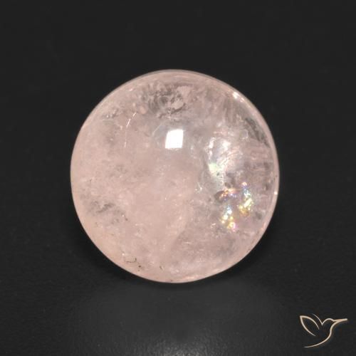 2.80ct Natural Light Pink Morganite, Round, Transparent