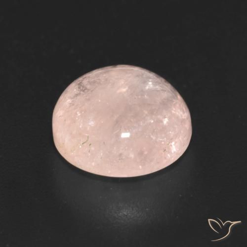 Morganite Gemstone in 9 mm (calibrated) Size for Sale, Morganite Stone in Light Pink Color
