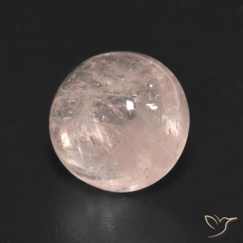 2.95 ct Pink Morganite Stone, Natural Morganite in Round Cabochon Shape for Sale
