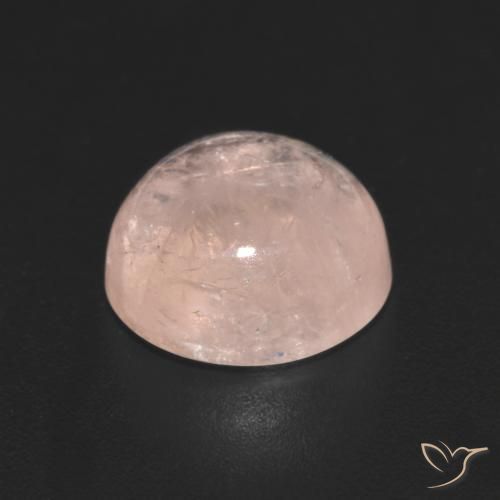 Morganite Gemstone in 9 mm (calibrated) Size for Sale, Morganite Stone in Light Pink Color