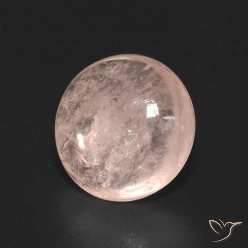 2.50 ct Pink Morganite Stone, Natural Morganite in Round Cabochon Shape for Sale