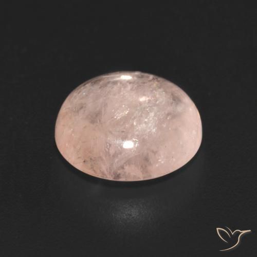 Morganite Gemstone in 9 mm (calibrated) Size for Sale, Morganite Stone in Light Pink Color