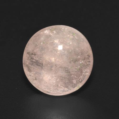 Flamingo Pink Morganite Gem - 2.7ct Round Cabochon (ID: 600556)