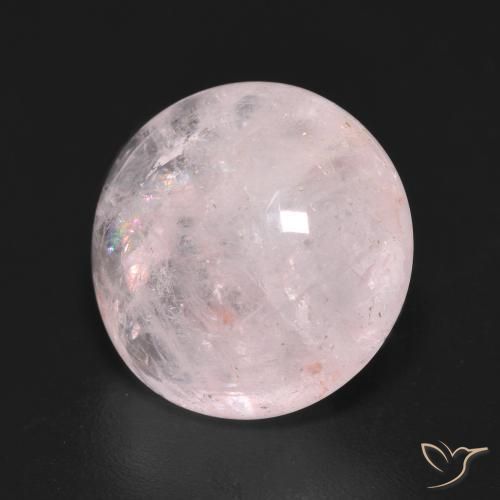 9.00 ct Pink Morganite Stone, Natural Morganite in Round Cabochon Shape for Sale
