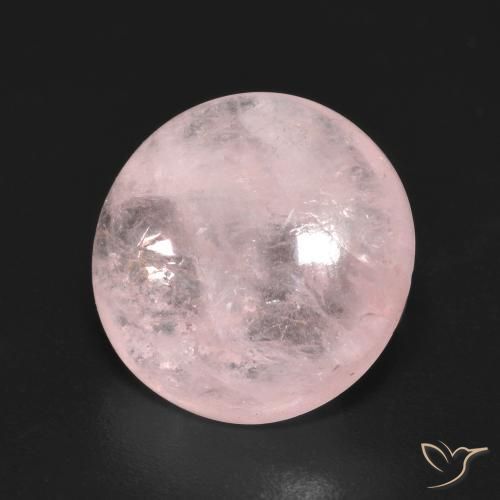 5.97 ct Pink Morganite Stone, Natural Morganite in Round Cabochon Shape for Sale