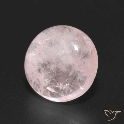 3.09 ct Pink Morganite Stone, Natural Morganite in Round Cabochon Shape for Sale