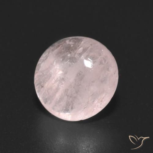 1.68 ct Pink Morganite Stone, Natural Morganite in Round Cabochon Shape for Sale