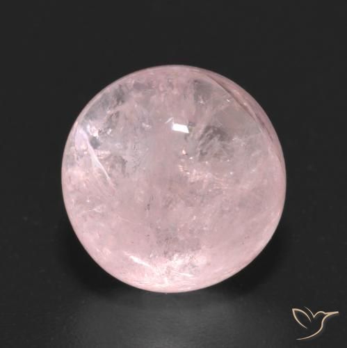 4.58 ct Pink Morganite Stone, Natural Morganite in Round Cabochon Shape for Sale