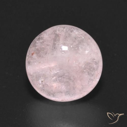 2.90ct Natural Coral Pink Morganite, Round, Transparent