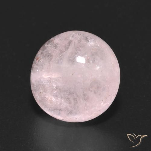 2.90 ct Pink Morganite Stone, Natural Morganite in Round Cabochon Shape for Sale