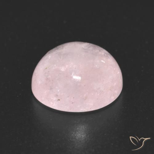 Morganite Gemstone in 9 mm (calibrated) Size for Sale, Morganite Stone in Coral Pink Color