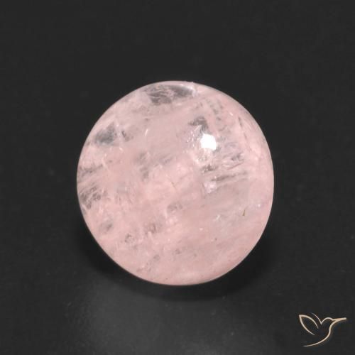 1.97 ct Pink Morganite Stone, Natural Morganite in Round Cabochon Shape for Sale