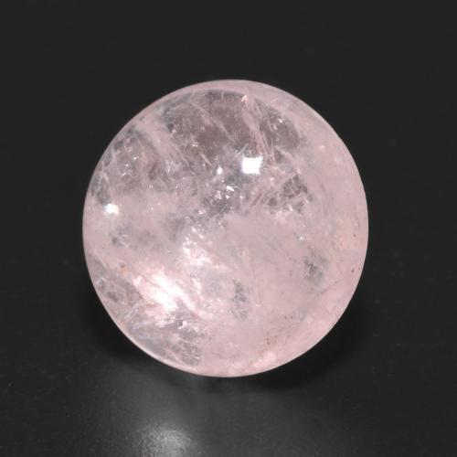5,6ct Cabochon rotondo rosa Morganite dall'Afghanistan, Dimension 11,8mm, Natural non trattati Gemstone, Transparent Clarity, 1 piece Morganite in Rosa Corallo Chiaro Color, Mohs Hardness of 7,5 - 8 adatto per gioielli da indossare ogni giorno, Photo A