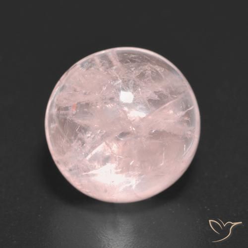 6.42 ct Pink Morganite Stone, Natural Morganite in Round Cabochon Shape for Sale