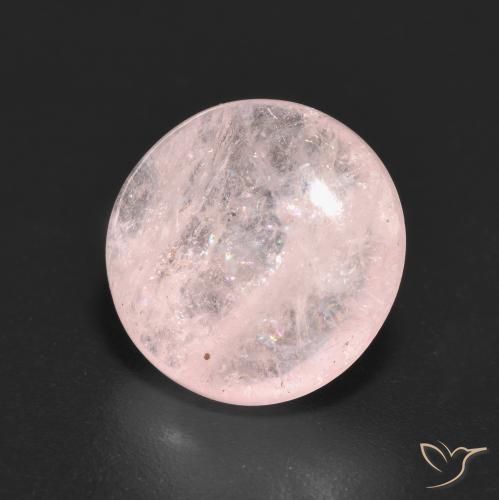 5.69 ct Pink Morganite Stone, Natural Morganite in Round Cabochon Shape for Sale