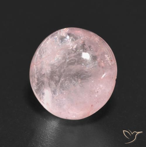 4.28 ct Pink Morganite Stone, Natural Morganite in Round Cabochon Shape for Sale