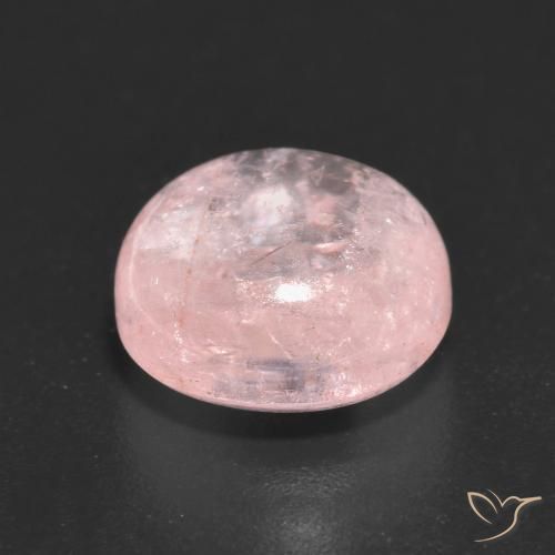 Morganite Gemstone in 10 mm (calibrated) Size for Sale, Morganite Stone in Light Coral Pink Color