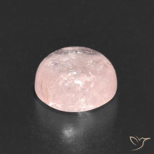 Morganite Gemstone in 7 mm (calibrated) Size for Sale, Morganite Stone in Light Rose Pink Color