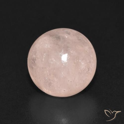 2.29ct Natural Light Pink Morganite, Round, Translucent