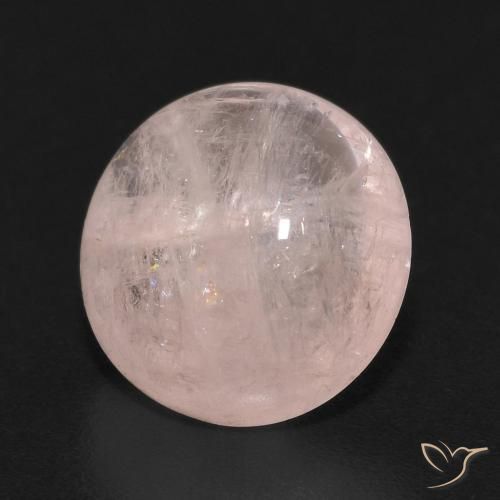 2.75 ct Pink Morganite Stone, Natural Morganite in Round Cabochon Shape for Sale