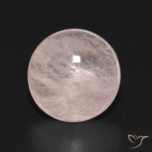 3.59ct Natural Light Pink Morganite, Round, Transparent