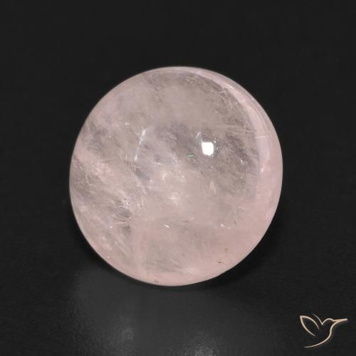 3.59 ct Pink Morganite Stone, Natural Morganite in Round Cabochon Shape for Sale
