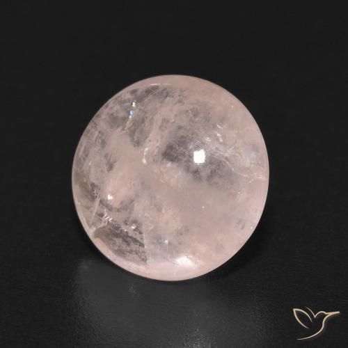 3.12 ct Pink Morganite Stone, Natural Morganite in Round Cabochon Shape for Sale
