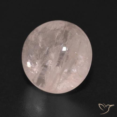 4.35 ct Pink Morganite Stone, Natural Morganite in Round Cabochon Shape for Sale