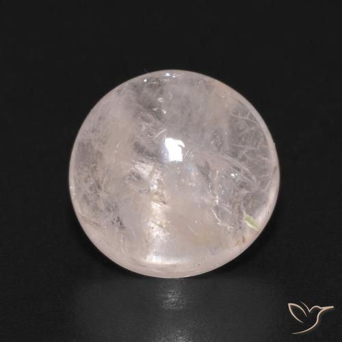 3.70ct Natural Light Pink Morganite, Round, Transparent