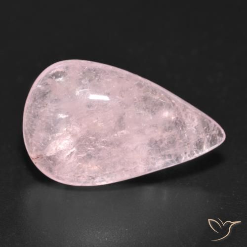 10.42ct Natural Medium-Light Pink Morganite, Pear Shape, Transparent