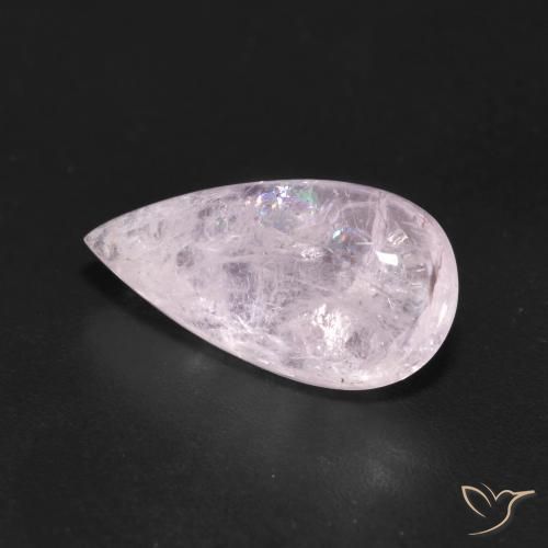 4.15 ct Pink Morganite Stone, Natural Morganite in Pear Cabochon Shape for Sale