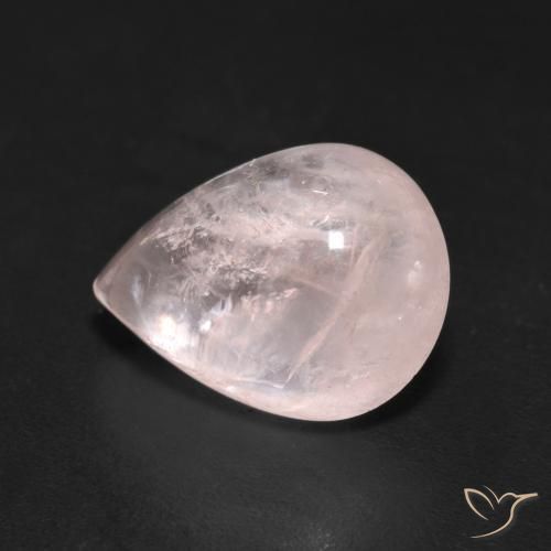 3.77ct Natural Light Pink Morganite, Pear Shape, Transparent