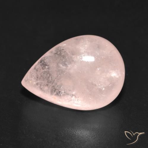 4.86 ct Pink Morganite Stone, Natural Morganite in Pear Cabochon Shape for Sale