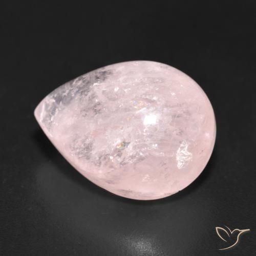 10.51 ct Pink Morganite Stone, Natural Morganite in Pear Cabochon Shape for Sale