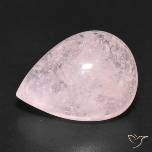 6.15ct Natural Light Pink Morganite, Pear Shape, Translucent