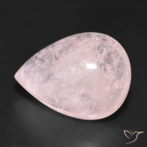 6.15 ct Pink Morganite Stone, Natural Morganite in Pear Cabochon Shape for Sale