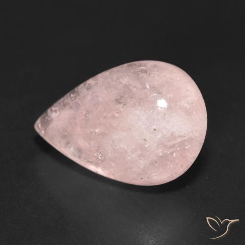 7.00 ct Pink Morganite Stone, Natural Morganite in Pear Cabochon Shape for Sale