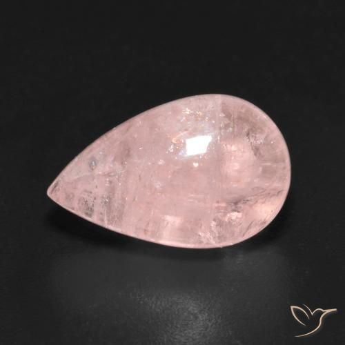 4.94 ct Pink Morganite Stone, Natural Morganite in Pear Cabochon Shape for Sale
