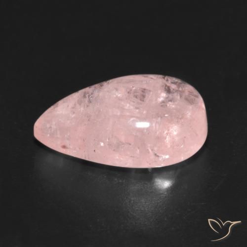 Morganite Gemstone in 14 x 9 mm (calibrated) Size for Sale, Morganite Stone in Light Coral Pink Color